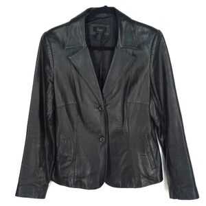 Frenchi Lamb Skin Leather Jacket Blazer Size Large